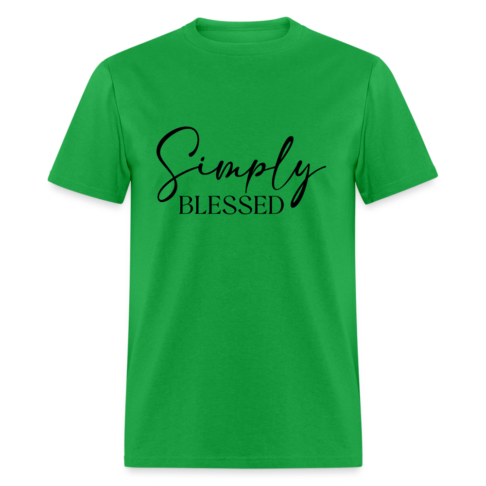 Simply Blessed T-Shirt - bright green