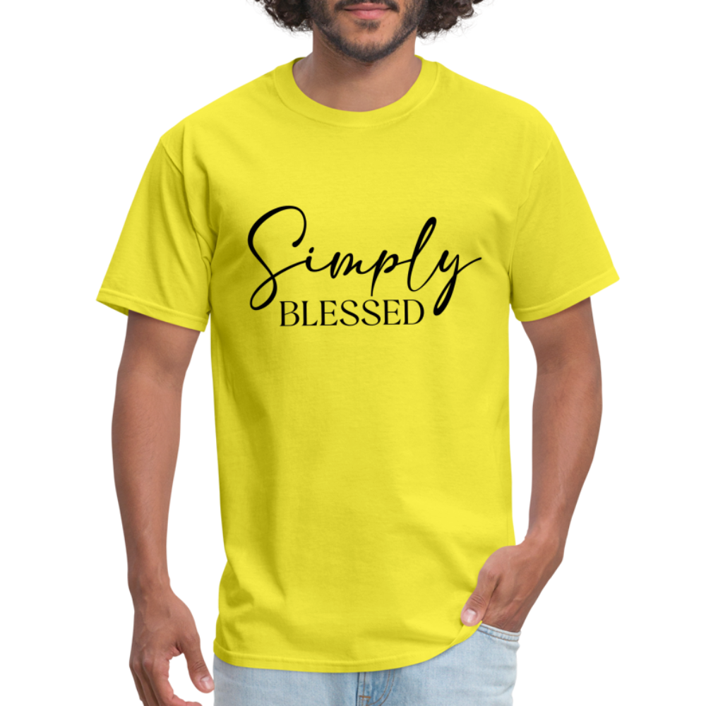 Simply Blessed T-Shirt - yellow