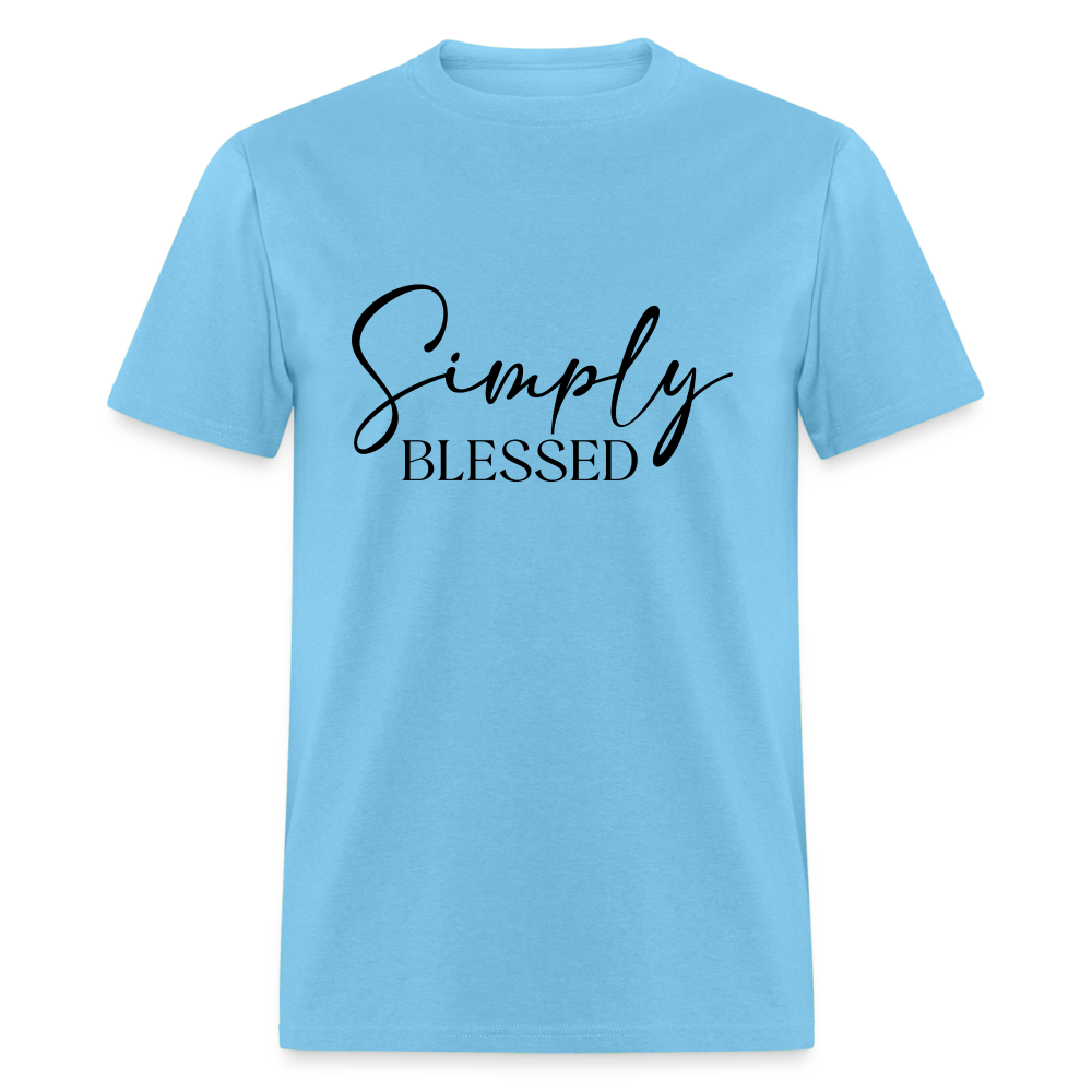 Simply Blessed T-Shirt - aquatic blue