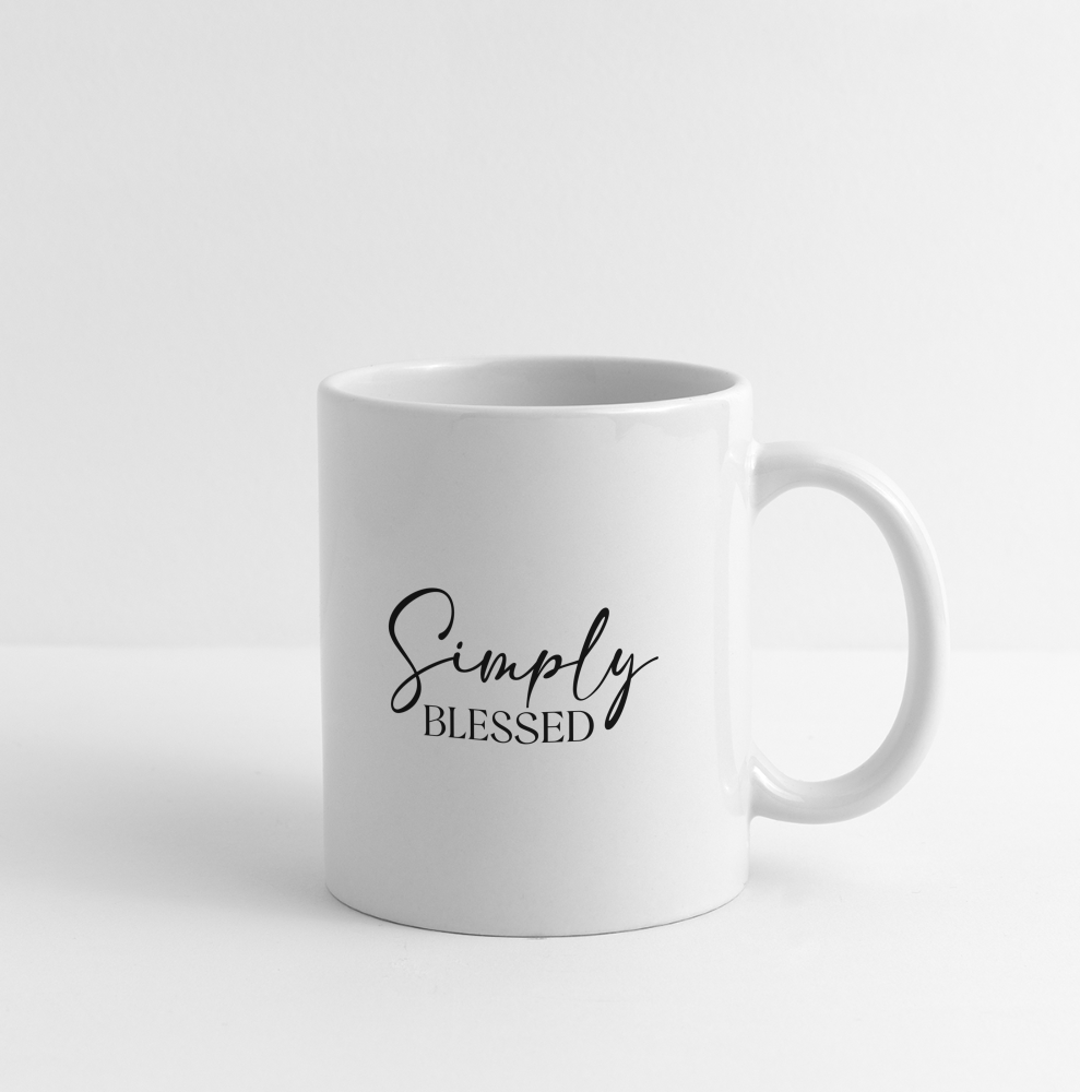 Simply Blessed Coffee Mug - white