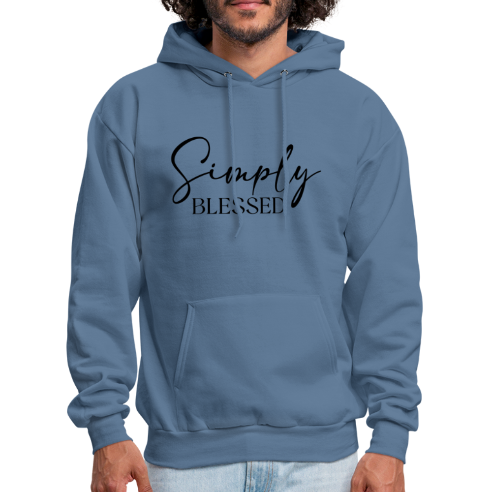 Simply Blessed Hoodie - denim blue