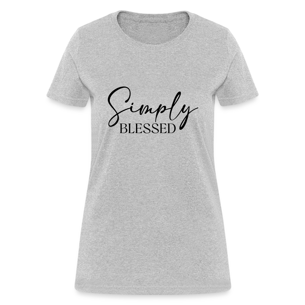 Simply Blessed Women's T-Shirt - heather gray