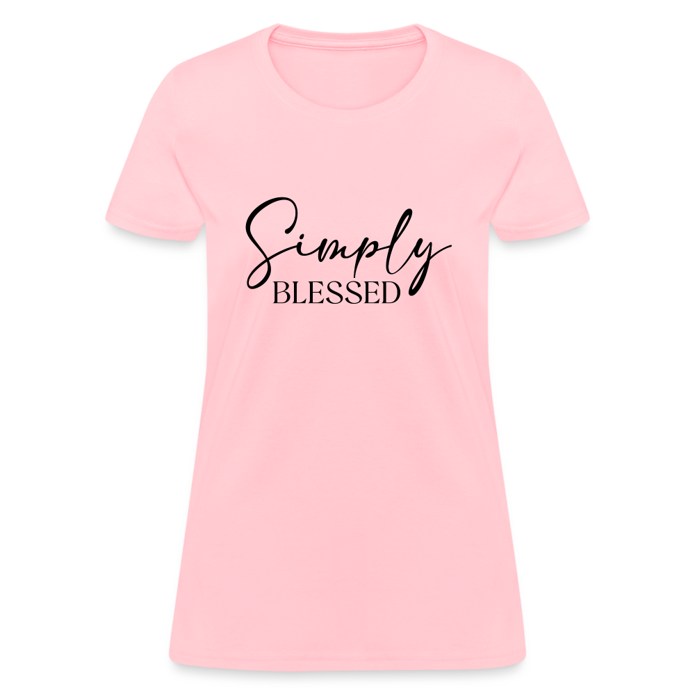 Simply Blessed Women's T-Shirt - pink