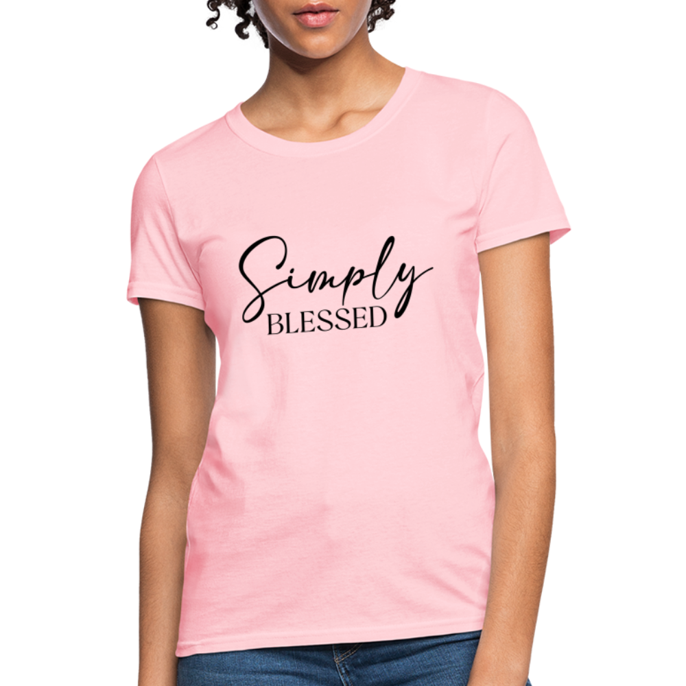 Simply Blessed Women's T-Shirt - pink