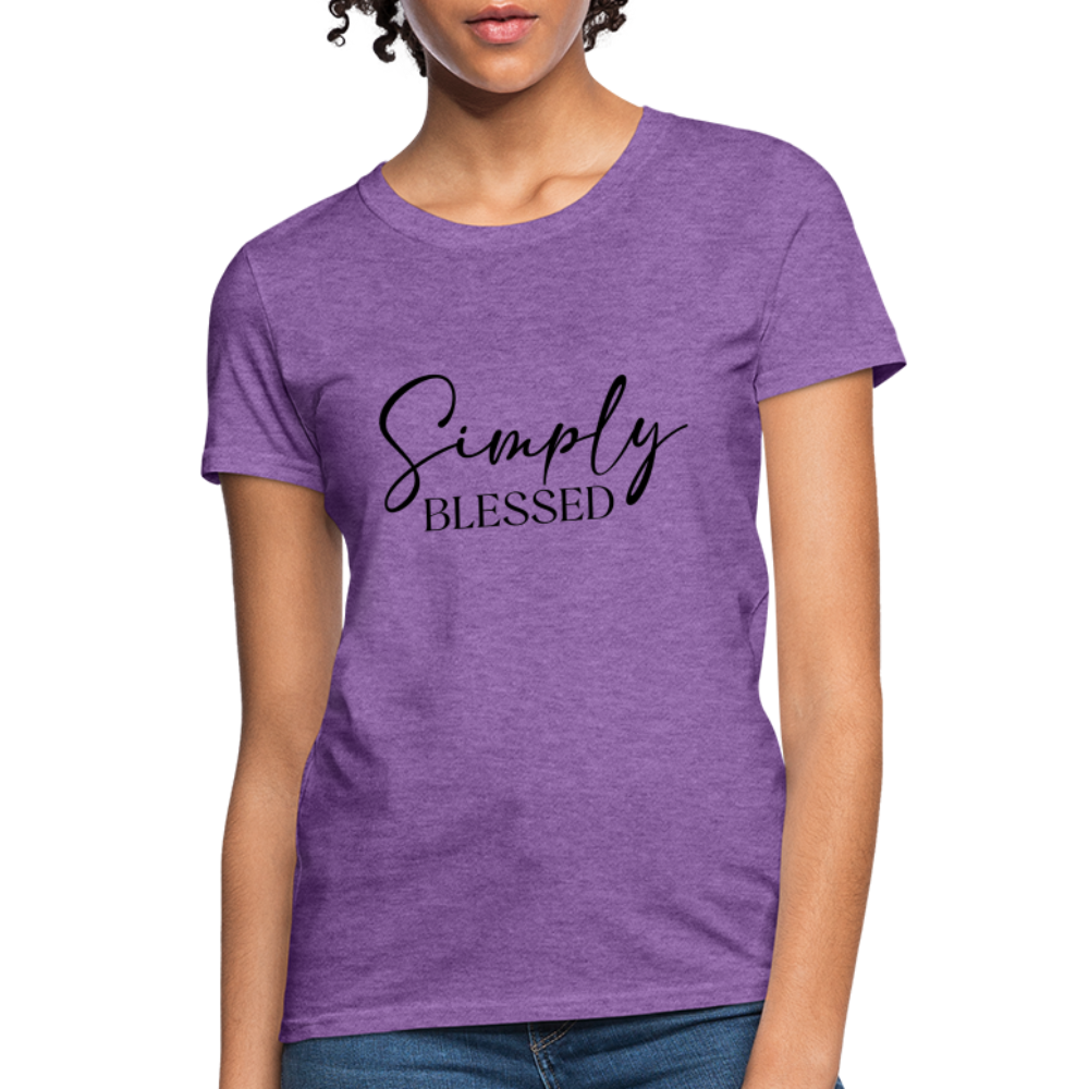 Simply Blessed Women's T-Shirt - purple heather