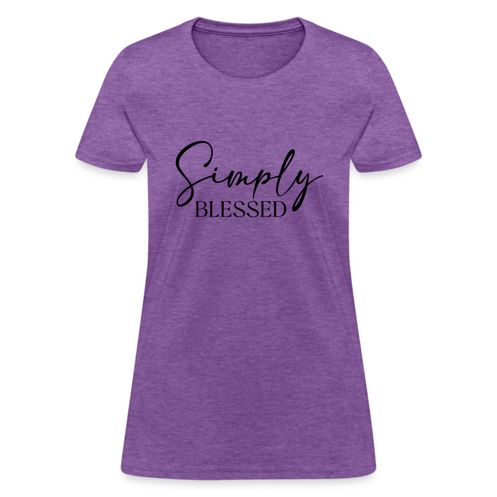 Simply Blessed Women's T-Shirt - purple heather