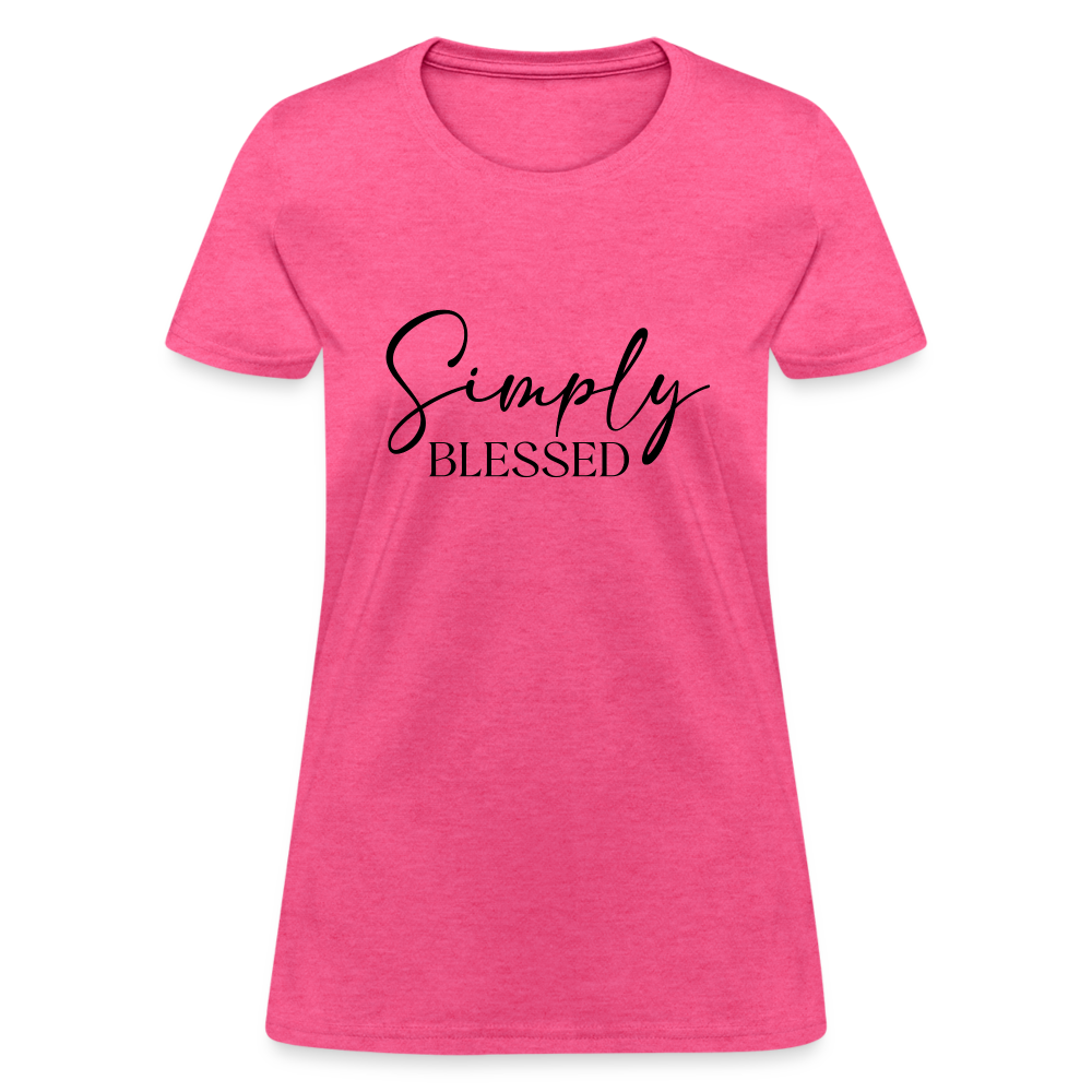 Simply Blessed Women's T-Shirt - heather pink