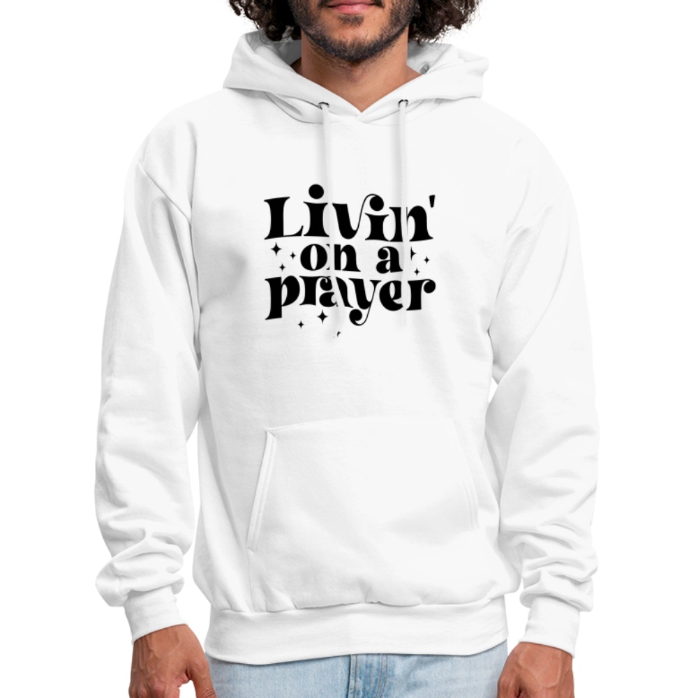 Livin on a Prayer Hoodie - white