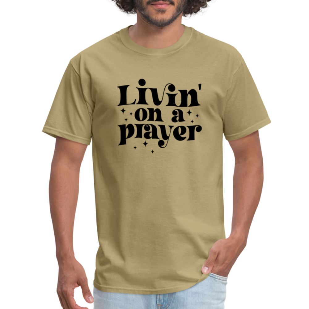 Livin on a Prayer T-Shirt - khaki