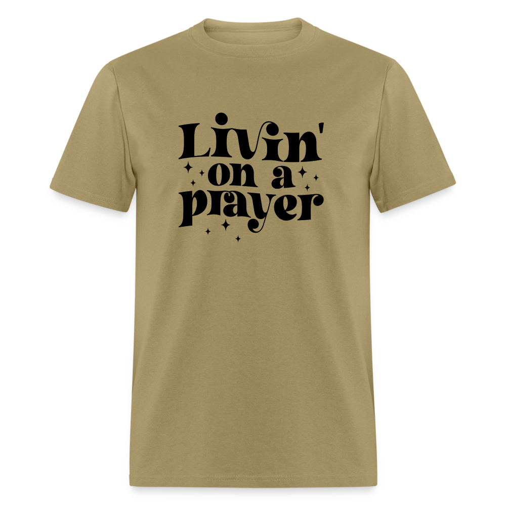 Livin on a Prayer T-Shirt - khaki