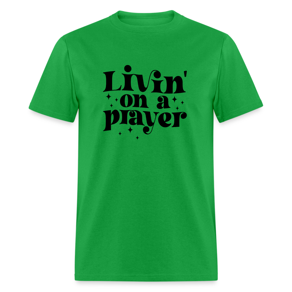 Livin on a Prayer T-Shirt - bright green