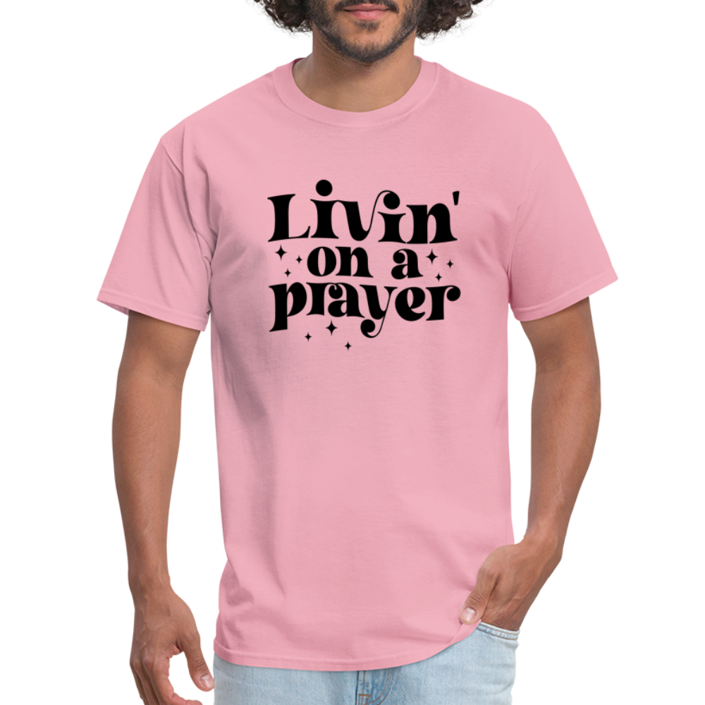 Livin on a Prayer T-Shirt - pink