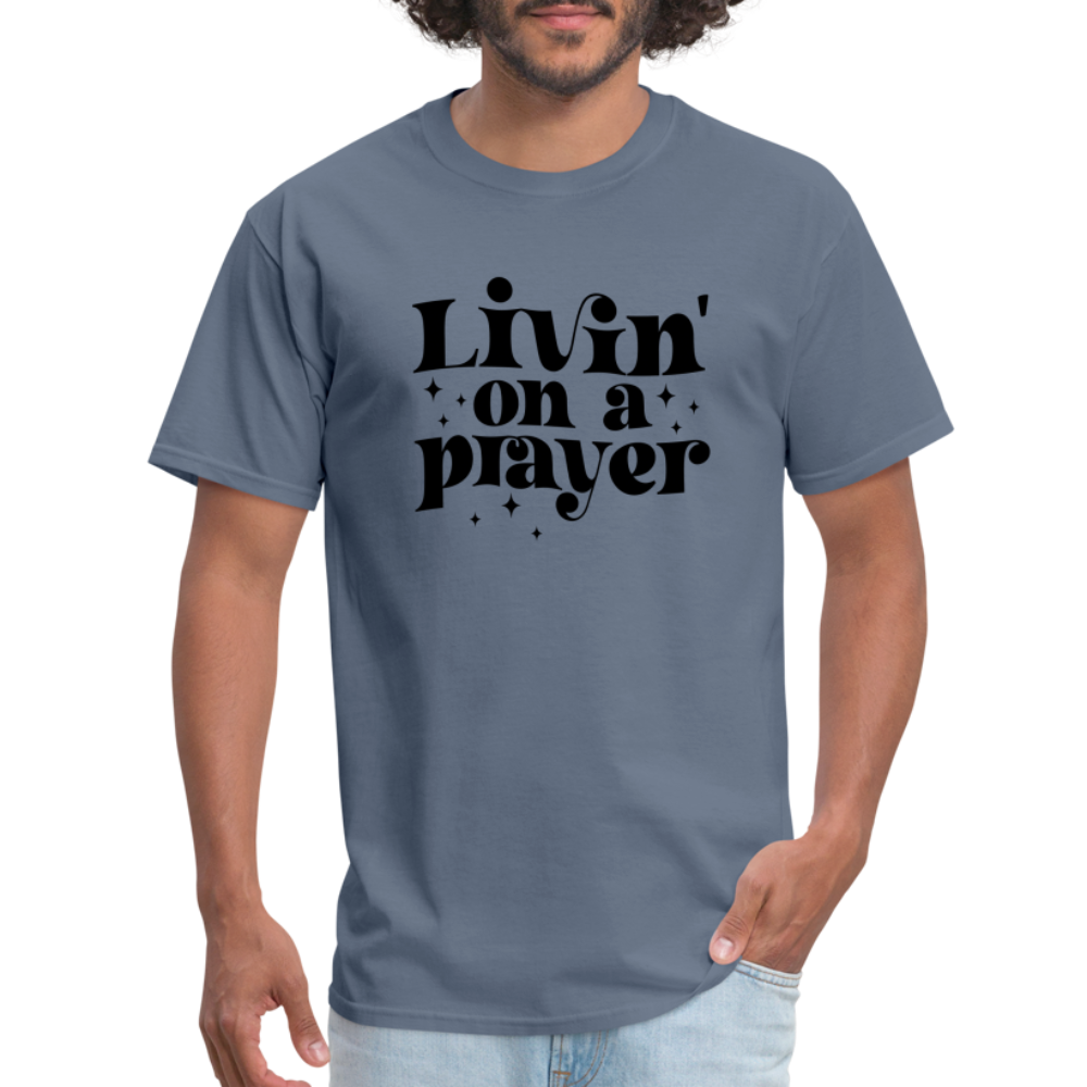 Livin on a Prayer T-Shirt - denim