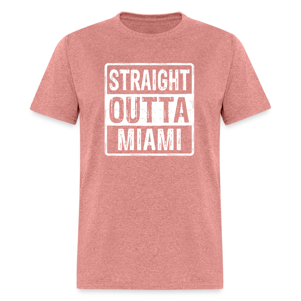 Straight Outta Miami (Florida) T-Shirt - heather mauve