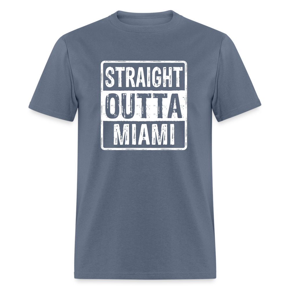 Straight Outta Miami (Florida) T-Shirt - denim