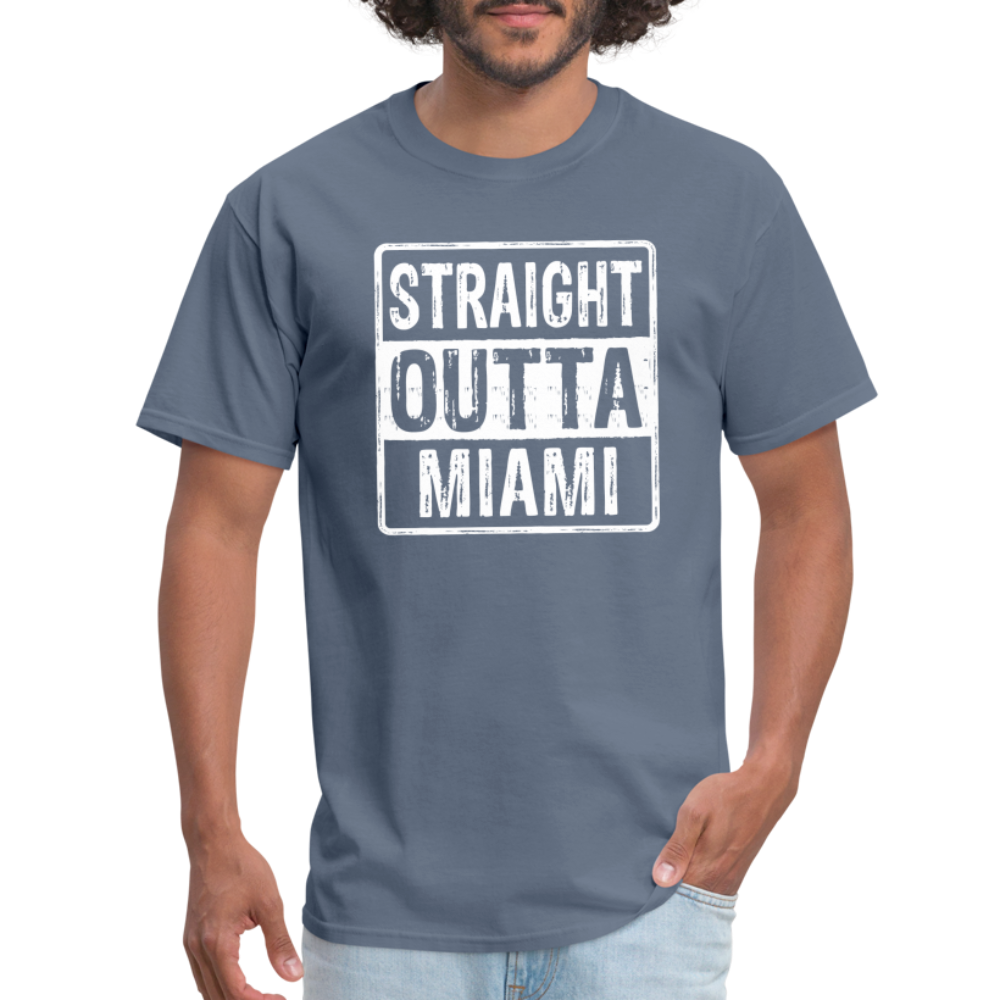 Straight Outta Miami (Florida) T-Shirt - denim