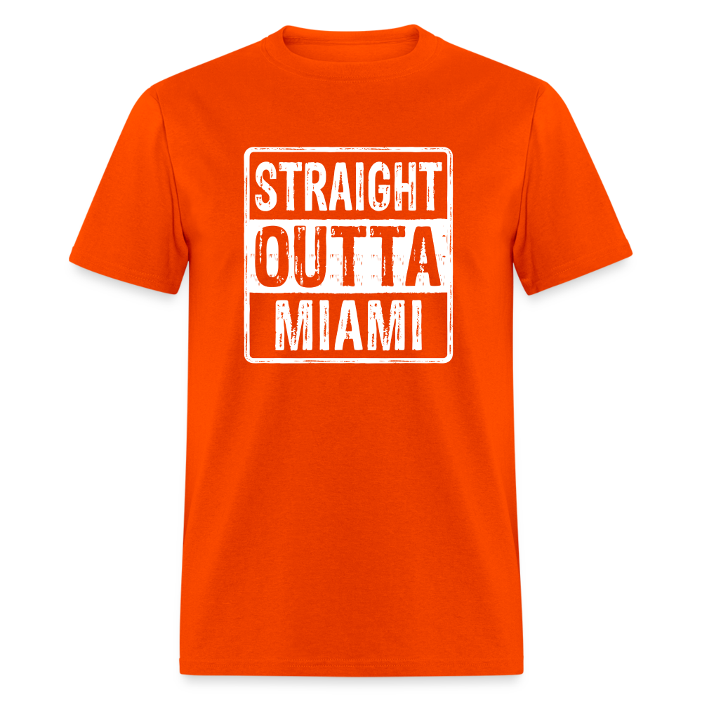 Straight Outta Miami (Florida) T-Shirt - orange