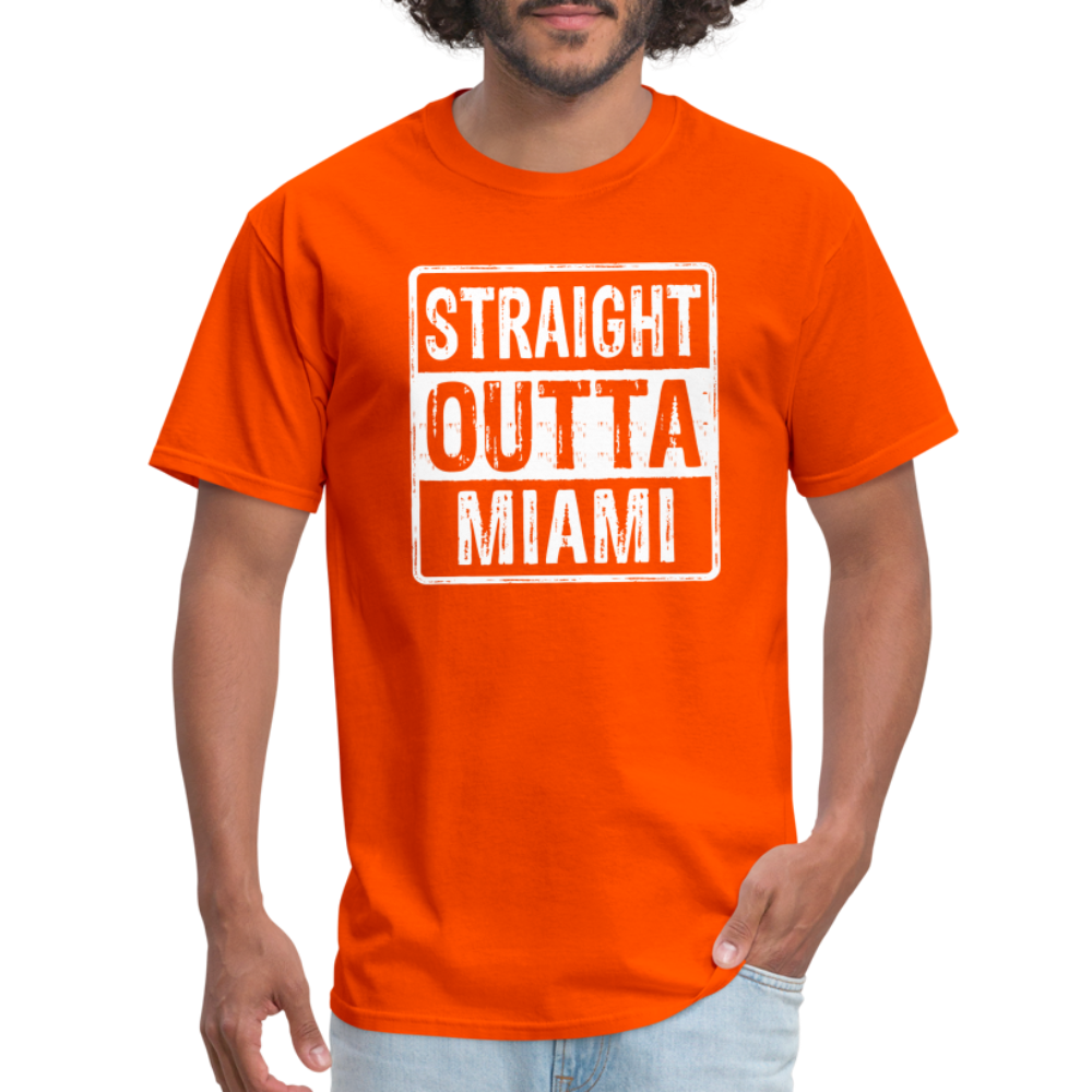 Straight Outta Miami (Florida) T-Shirt - orange