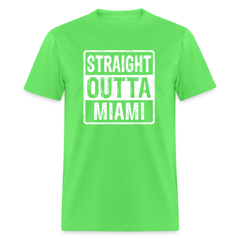 Straight Outta Miami (Florida) T-Shirt - kiwi