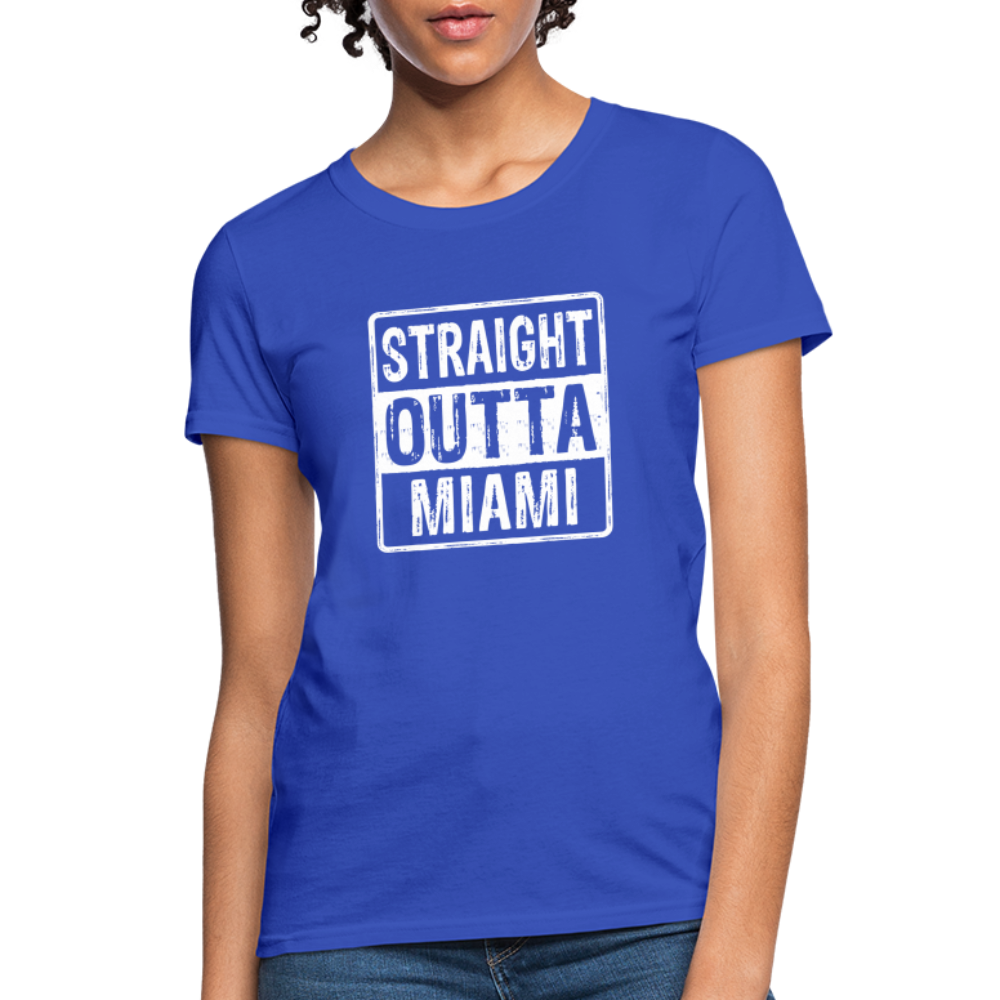 Straight Outta Miami (Florida) Women's T-Shirt - royal blue