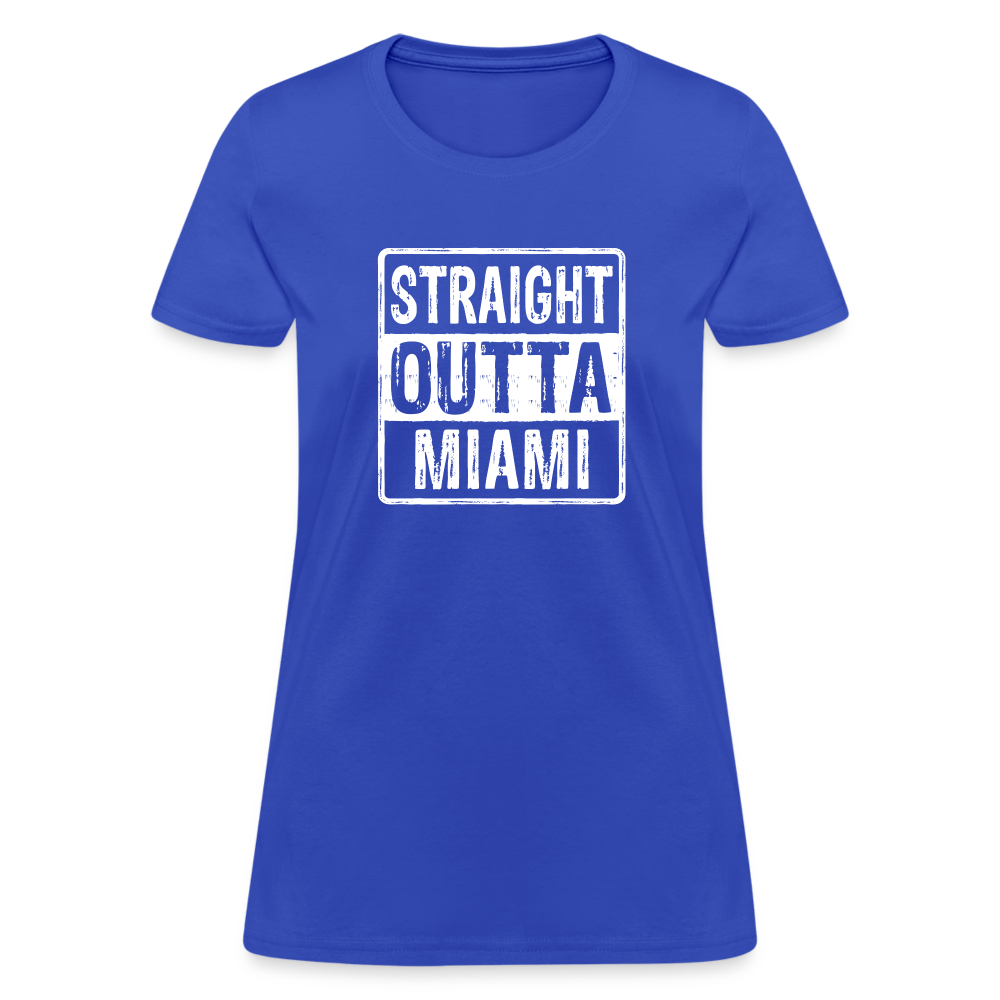 Straight Outta Miami (Florida) Women's T-Shirt - royal blue