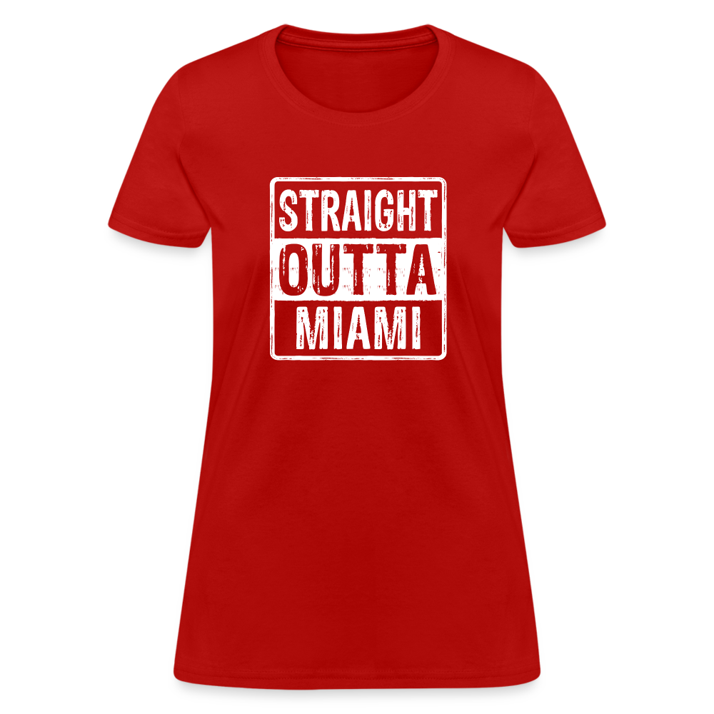 Straight Outta Miami (Florida) Women's T-Shirt - red