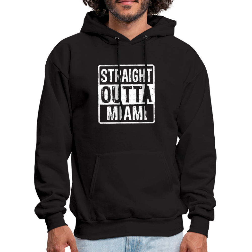 Straight Outta Miami (Florida) Hoodie - black