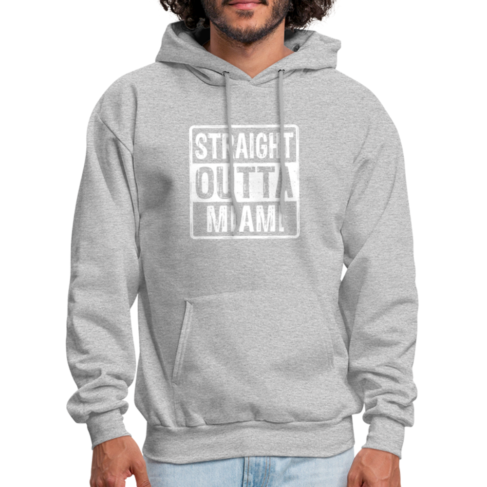 Straight Outta Miami (Florida) Hoodie - heather gray