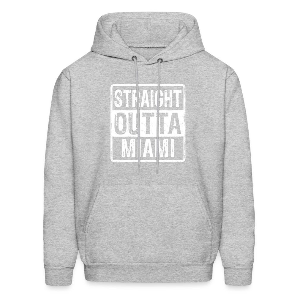 Straight Outta Miami (Florida) Hoodie - heather gray