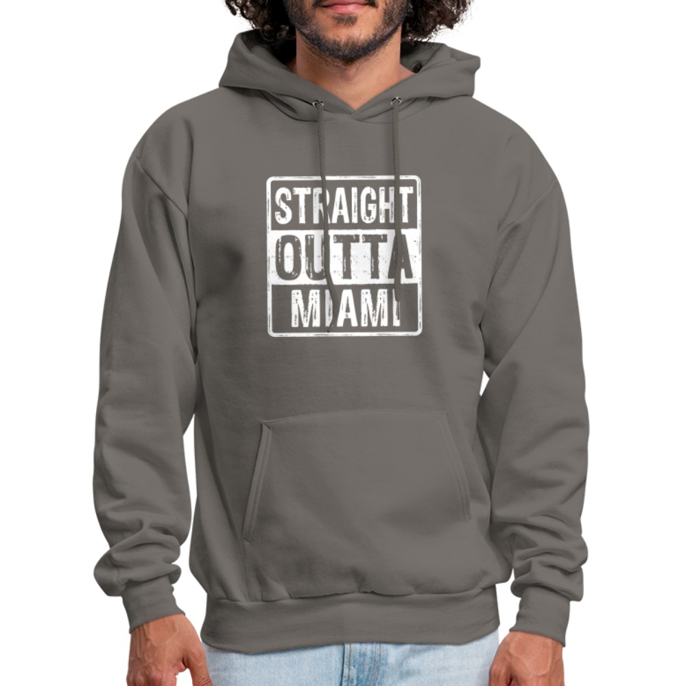 Straight Outta Miami (Florida) Hoodie - asphalt gray