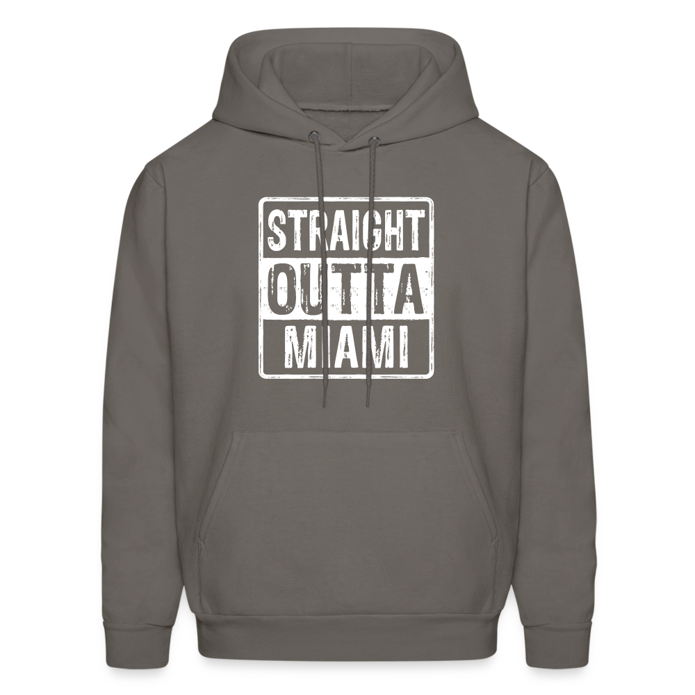 Straight Outta Miami (Florida) Hoodie - asphalt gray