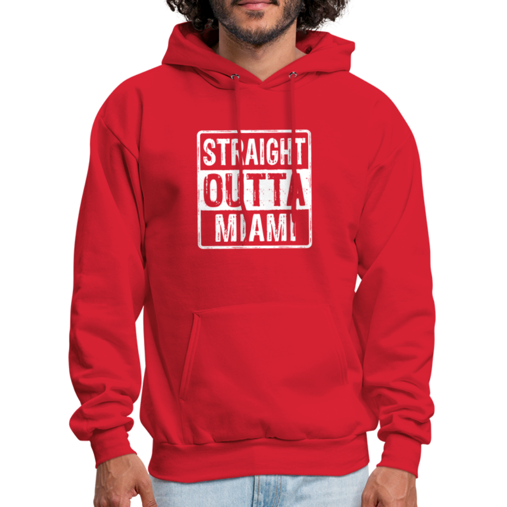 Straight Outta Miami (Florida) Hoodie - red