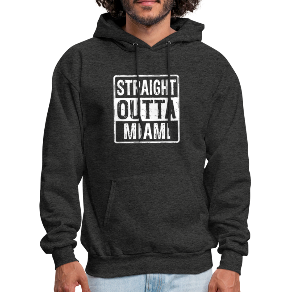 Straight Outta Miami (Florida) Hoodie - charcoal grey