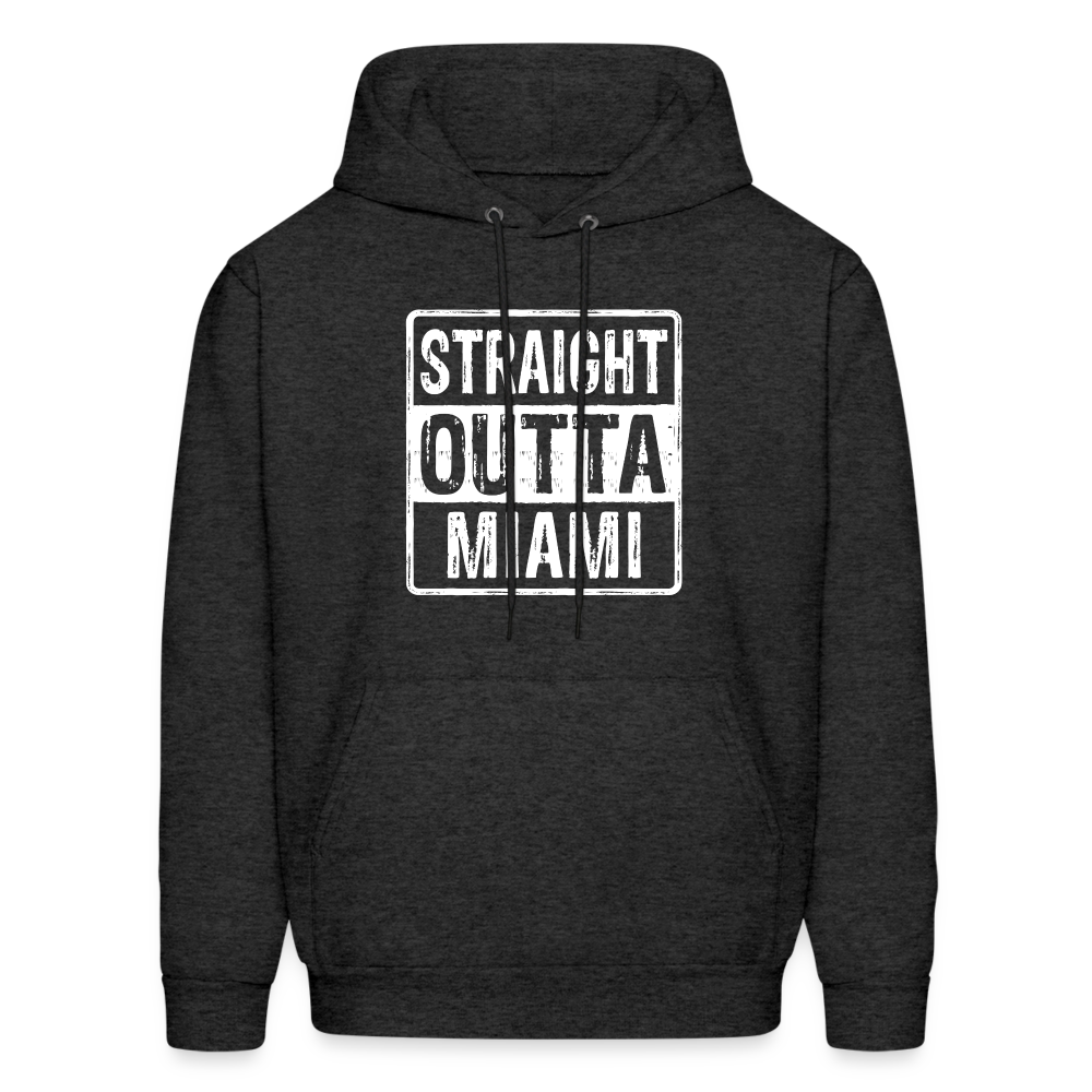 Straight Outta Miami (Florida) Hoodie - charcoal grey