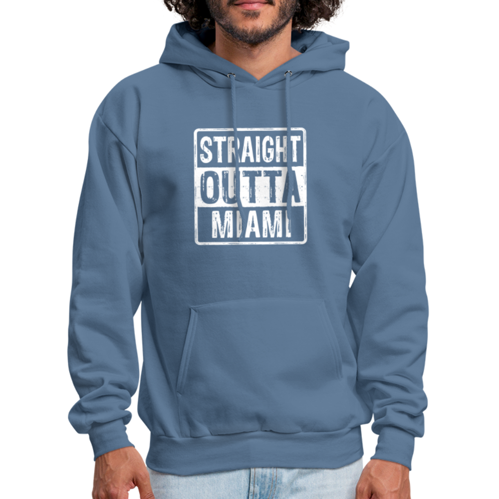 Straight Outta Miami (Florida) Hoodie - denim blue