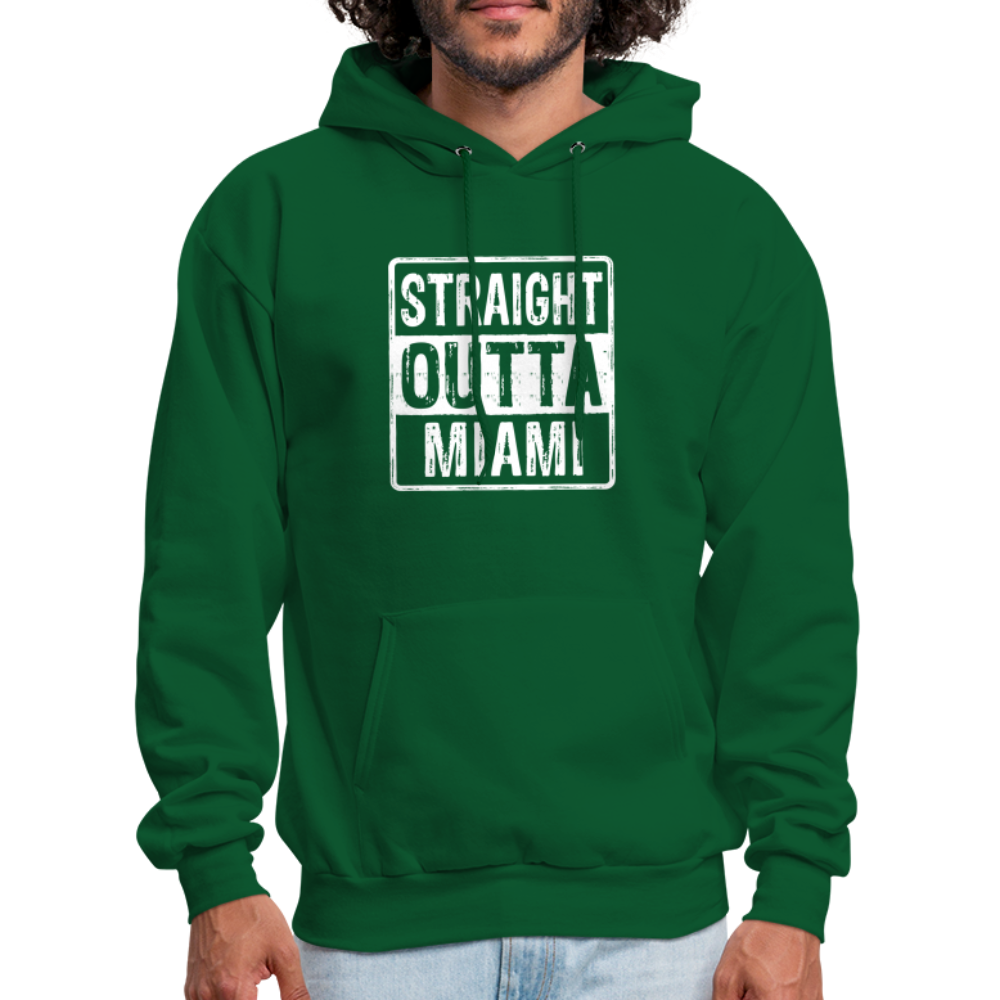 Straight Outta Miami (Florida) Hoodie - forest green