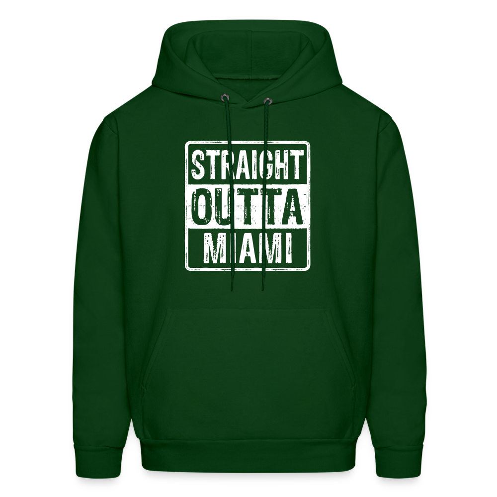 Straight Outta Miami (Florida) Hoodie - forest green