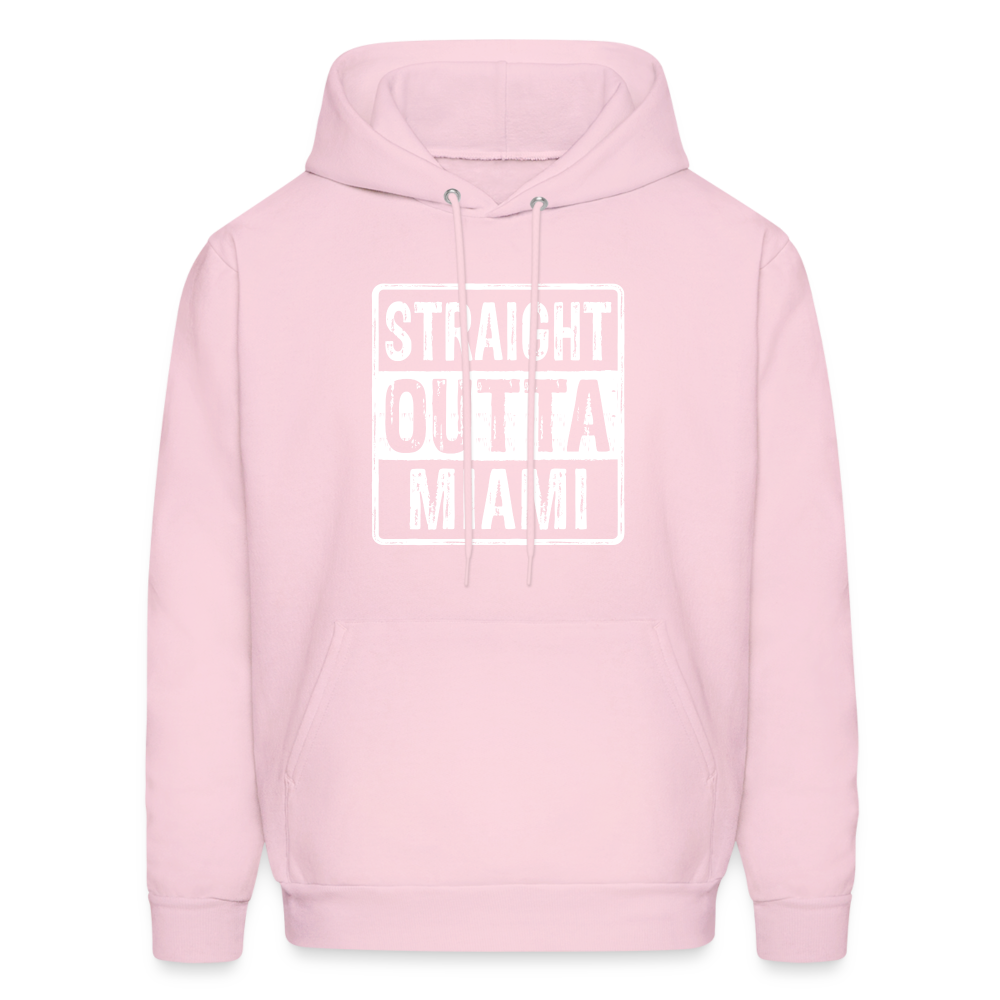 Straight Outta Miami (Florida) Hoodie - pale pink