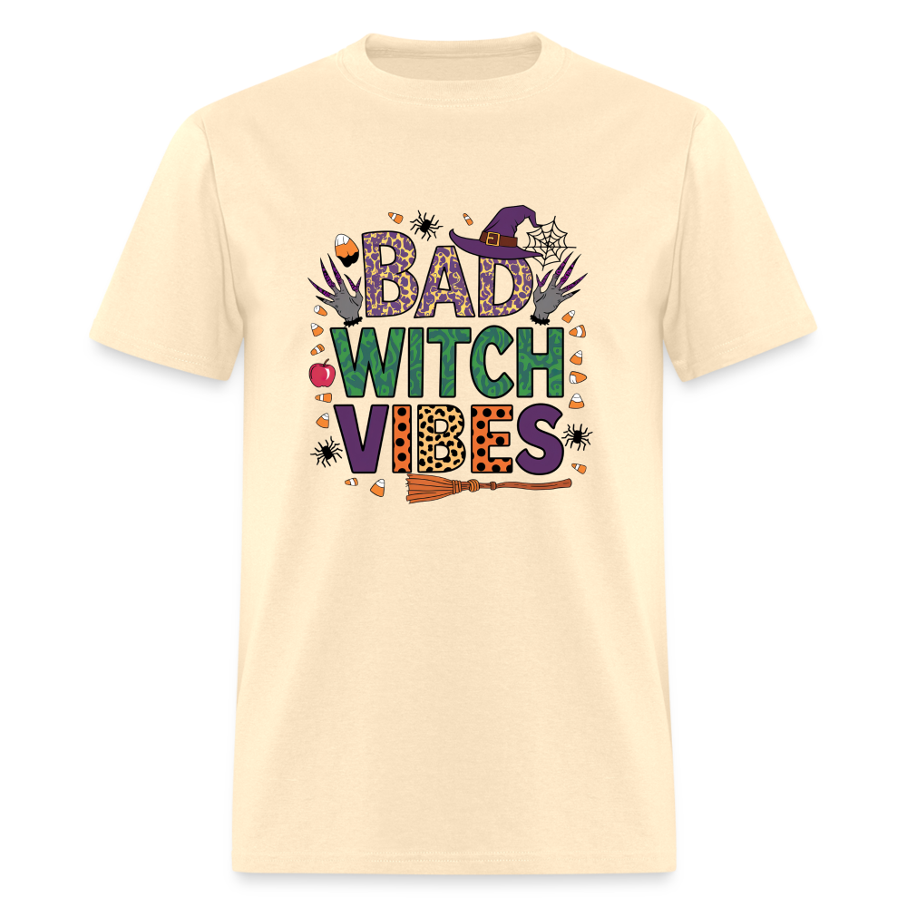 Bad Witch Vibes (Halloween Witches Humor) T-Shirt - natural