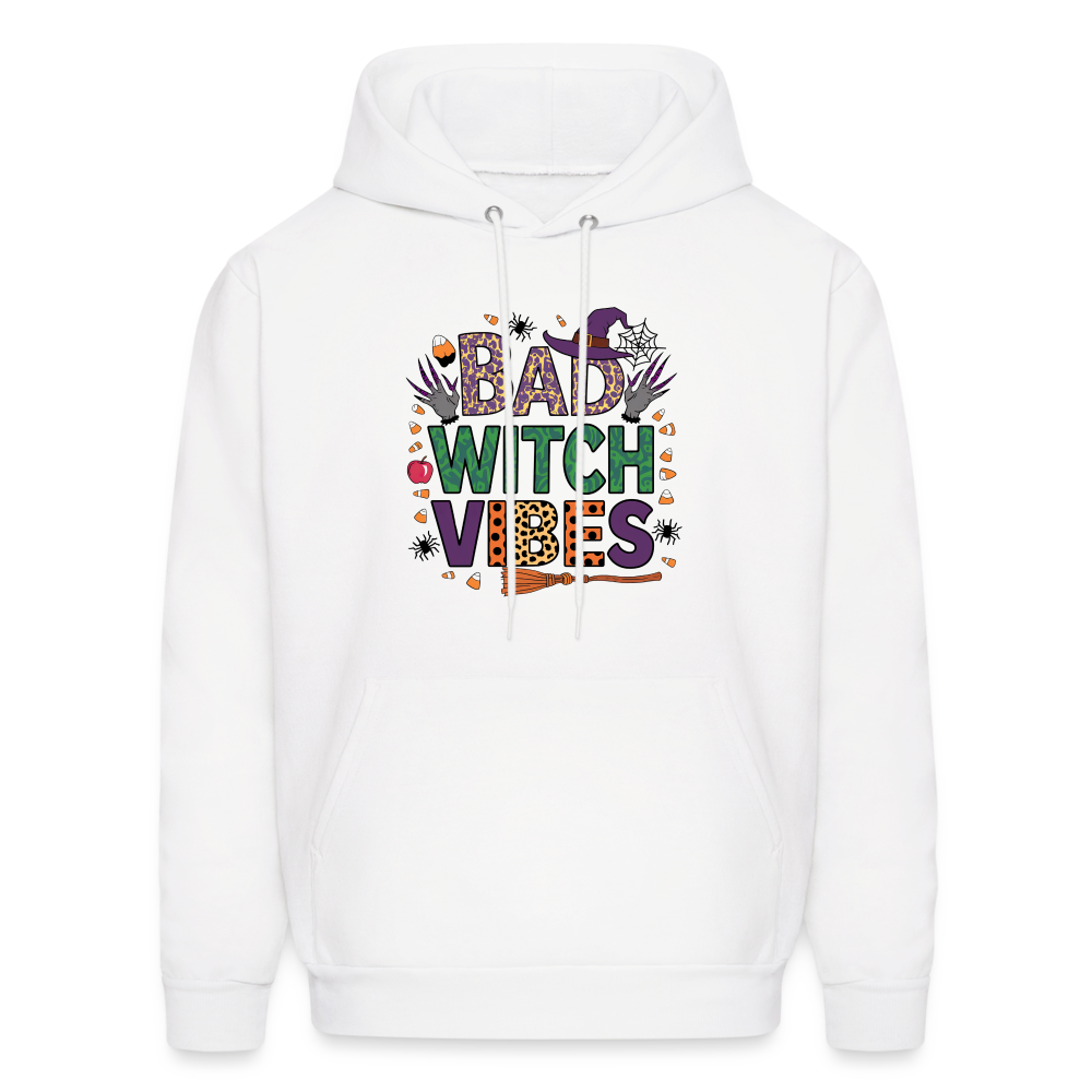 Bad Witch Vibes (Halloween Witches Humor) Hoodie - white