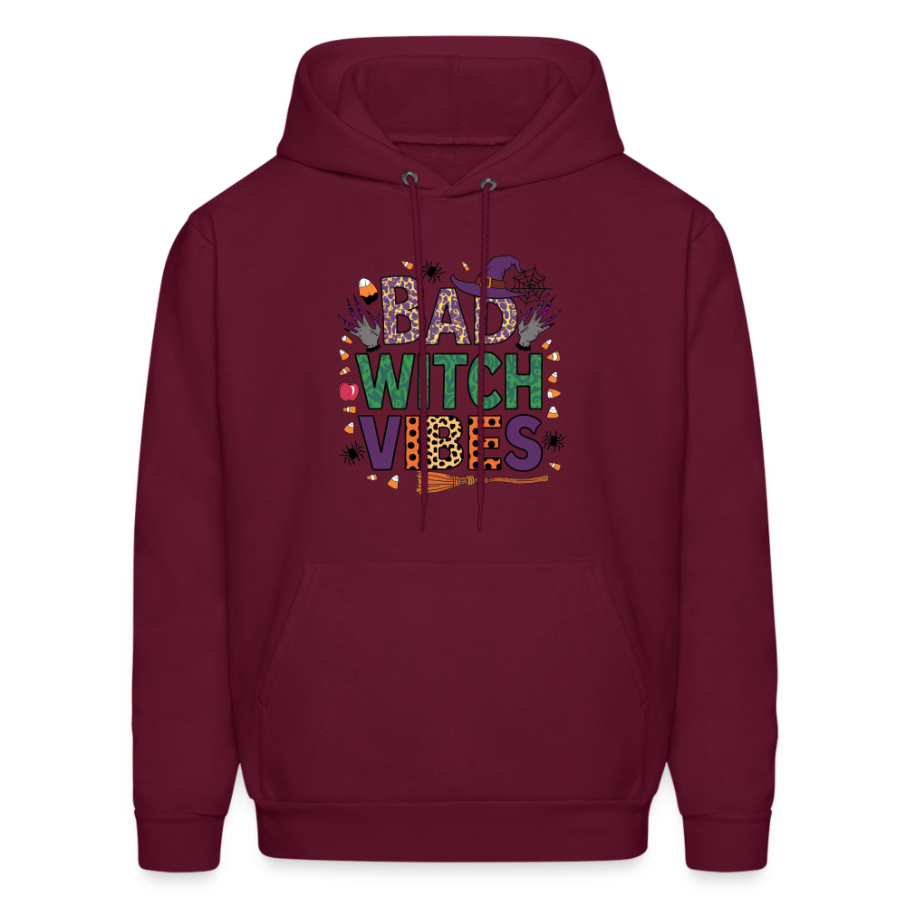 Bad Witch Vibes (Halloween Witches Humor) Hoodie - burgundy