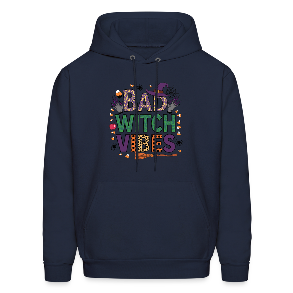 Bad Witch Vibes (Halloween Witches Humor) Hoodie - navy