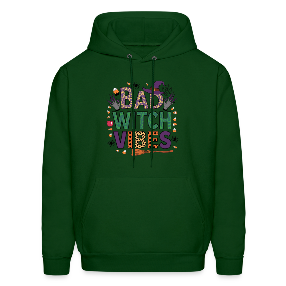 Bad Witch Vibes (Halloween Witches Humor) Hoodie - forest green