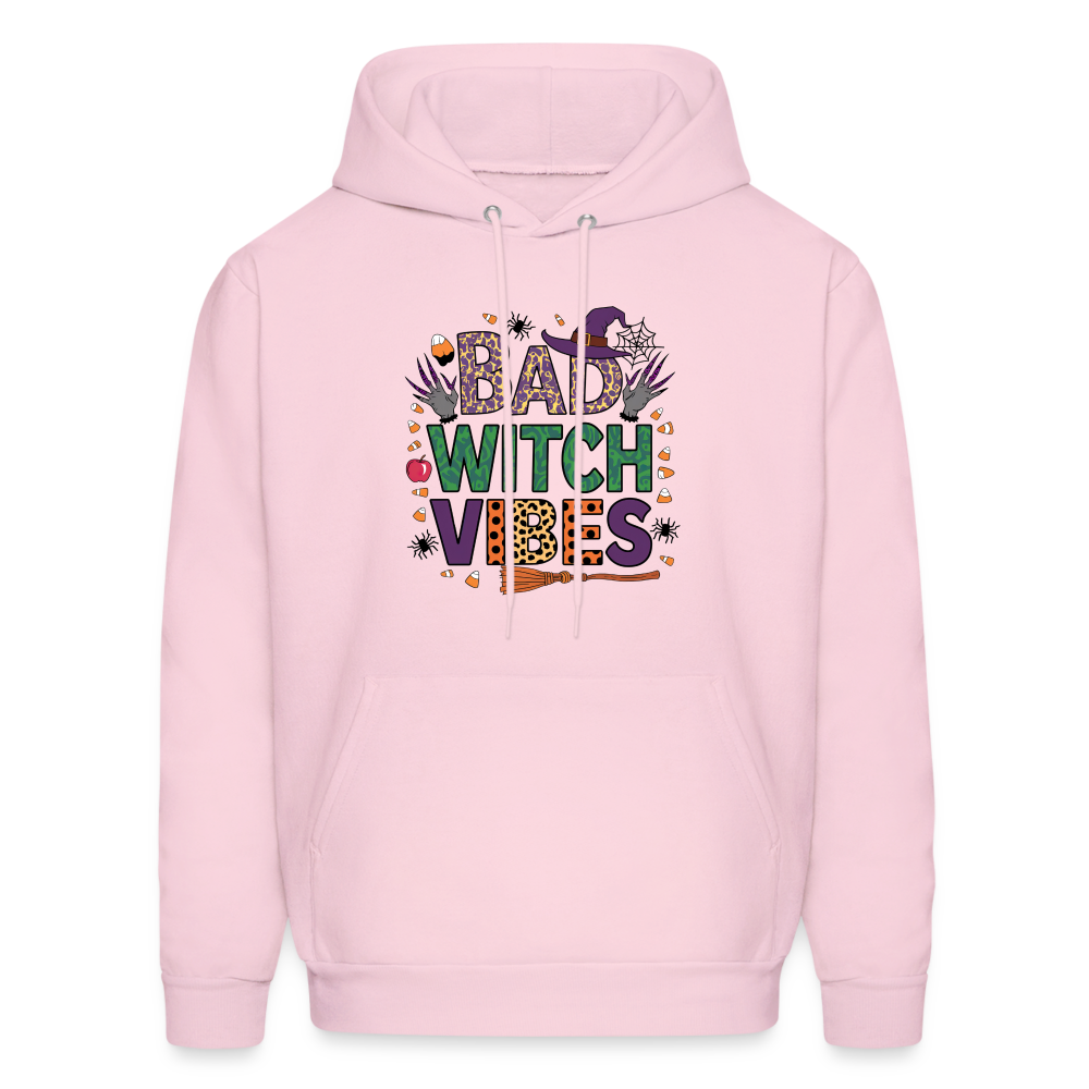 Bad Witch Vibes (Halloween Witches Humor) Hoodie - pale pink