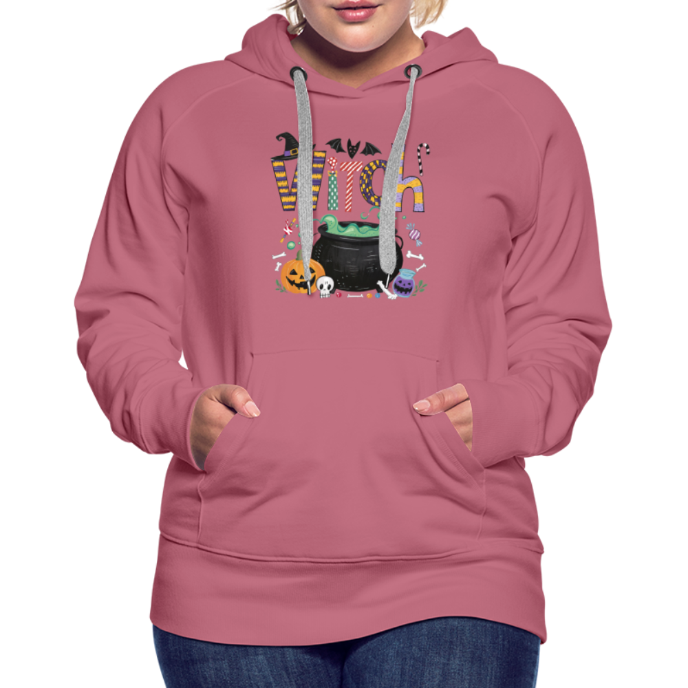 Halloween Witch Women’s Premium Hoodie - mauve