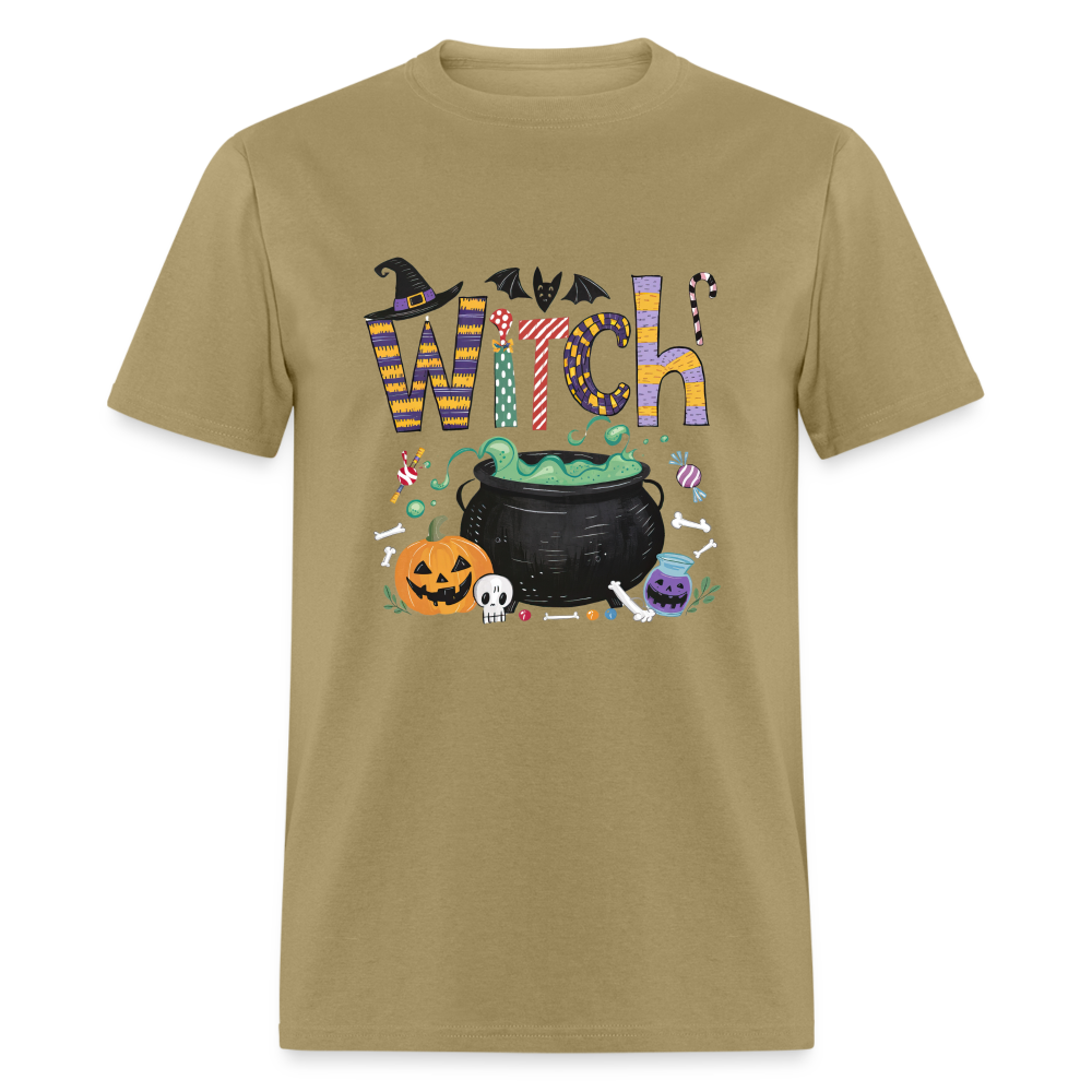 Halloween Witch T-Shirt - khaki