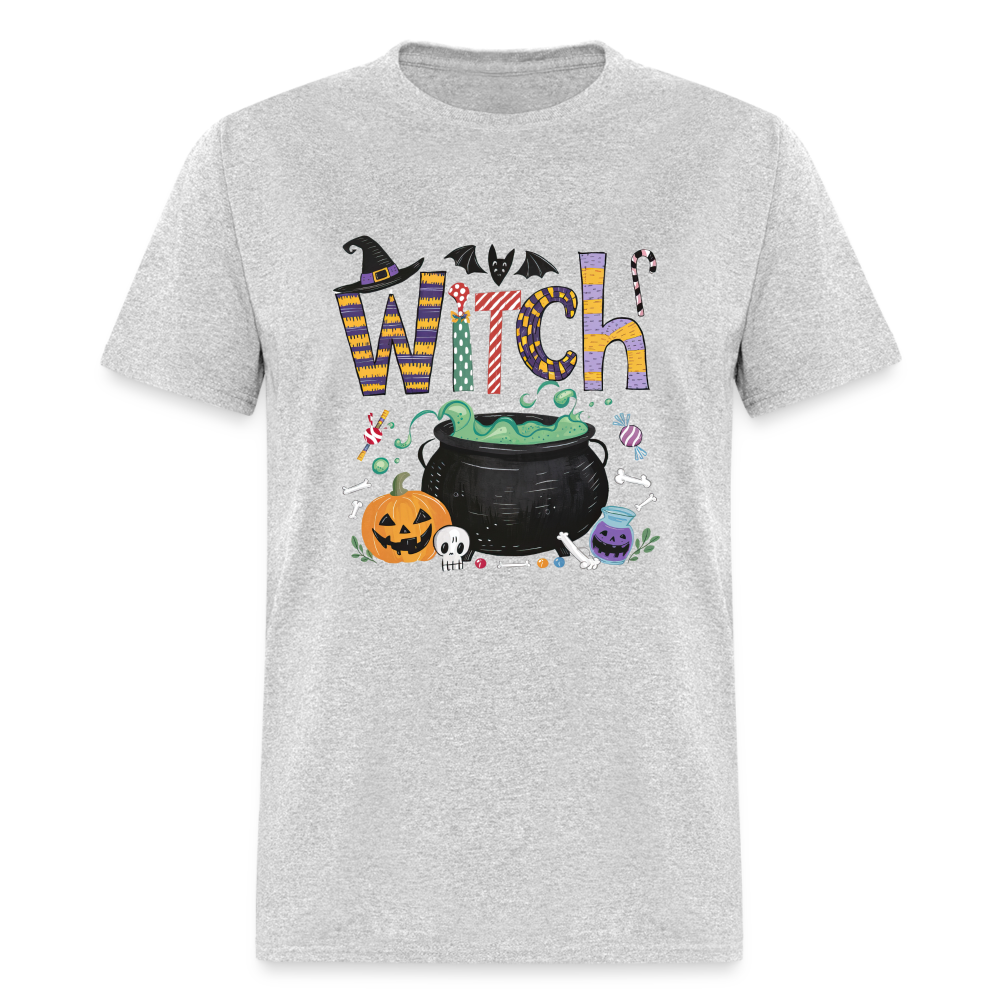 Halloween Witch T-Shirt - heather gray