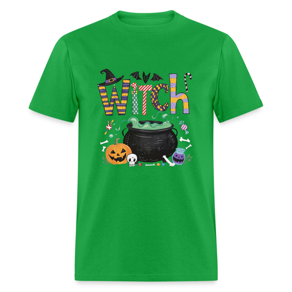 Halloween Witch T-Shirt - bright green