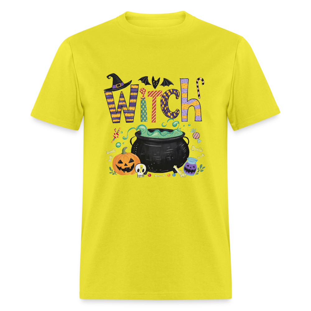 Halloween Witch T-Shirt - yellow