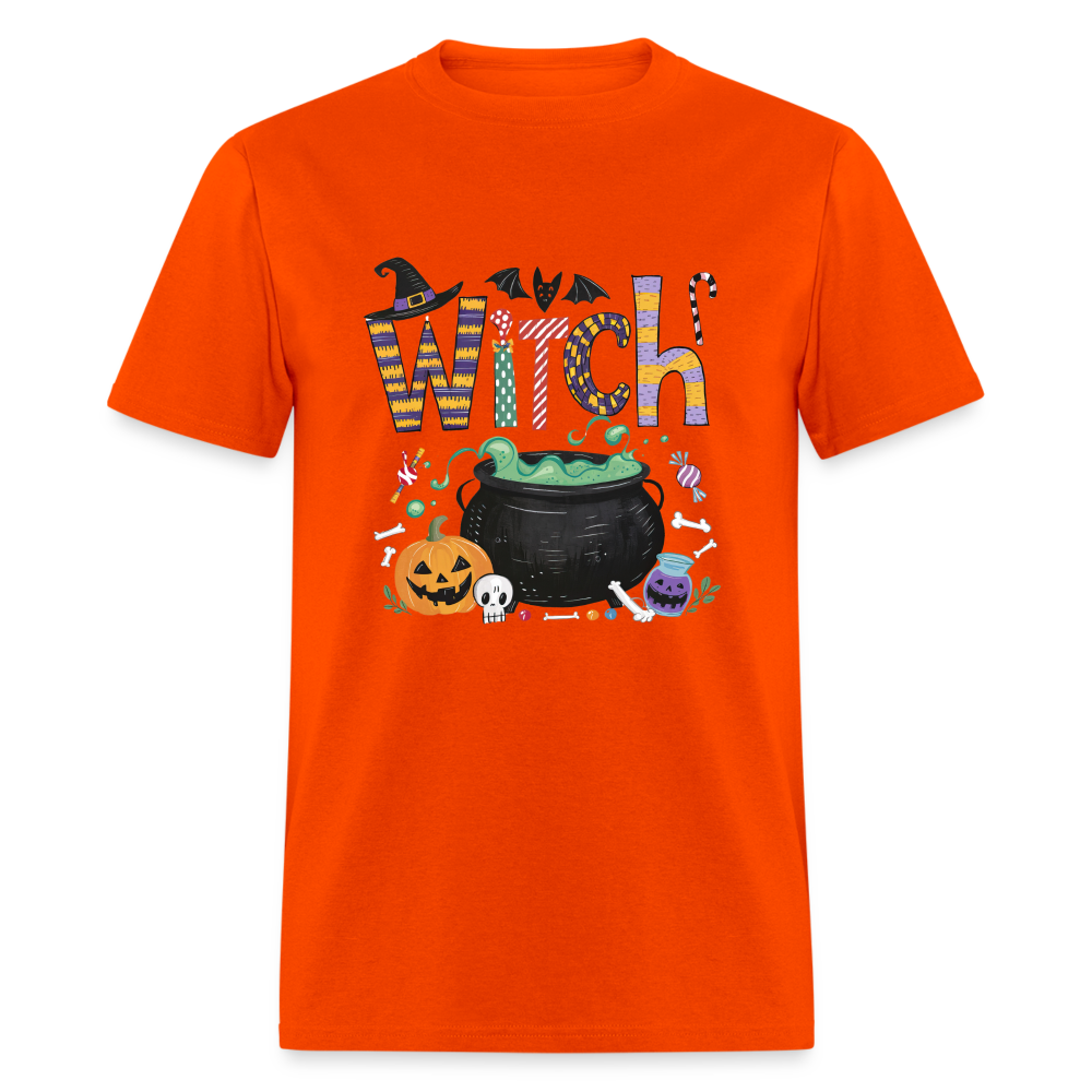 Halloween Witch T-Shirt - orange